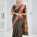 প্রিমিয়াম কাঁঞ্চি কাতান শাড়ি – Code-02